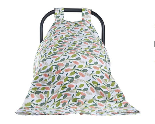 Newborn Stroller Cover Cotton/Bamboo Olives