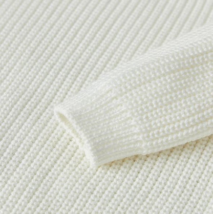 Sweater Knit Long Sleeve Baby Girl Boy/White