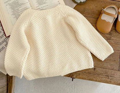 Knit Cardigan Long Sleeve/Beige
