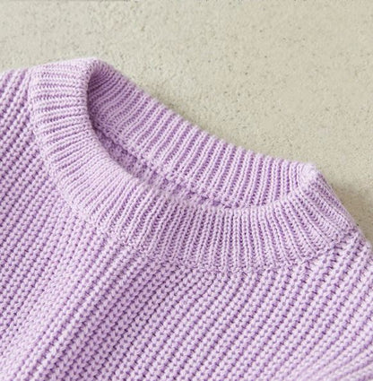 Sweater Knit Long Sleeve Baby Girl Boy/Purple