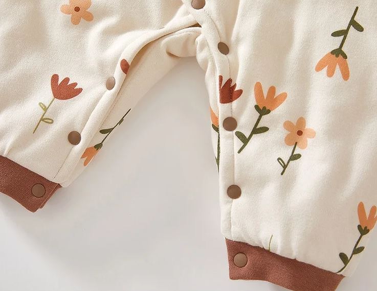 Baby Bodysuit Butterfly Double Layer/Flowers