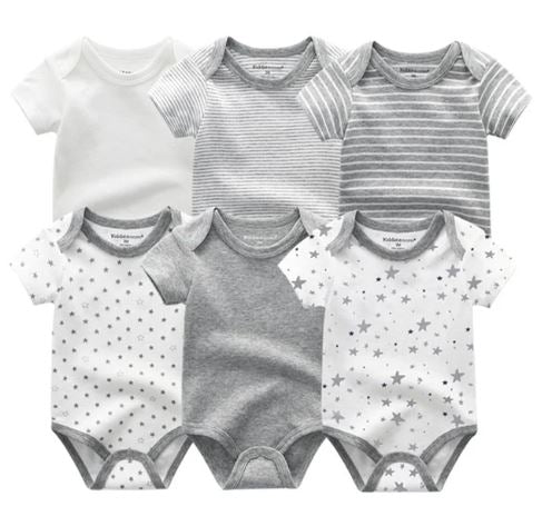 Baby Bodysuit Cotton Short Sleeve 6 Pack 6213