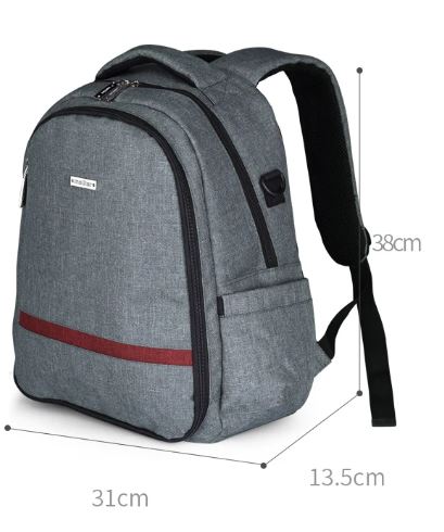Backpack Baby Nappy Stroller Bag Large Capacity/Grey