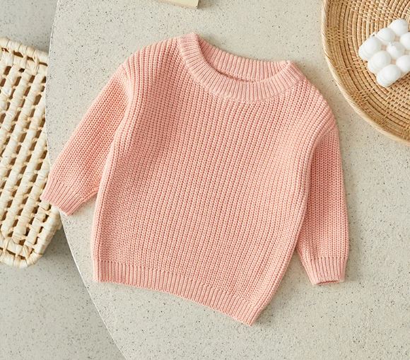 Sweater Knit Long Sleeve Baby Girl Boy/Pink
